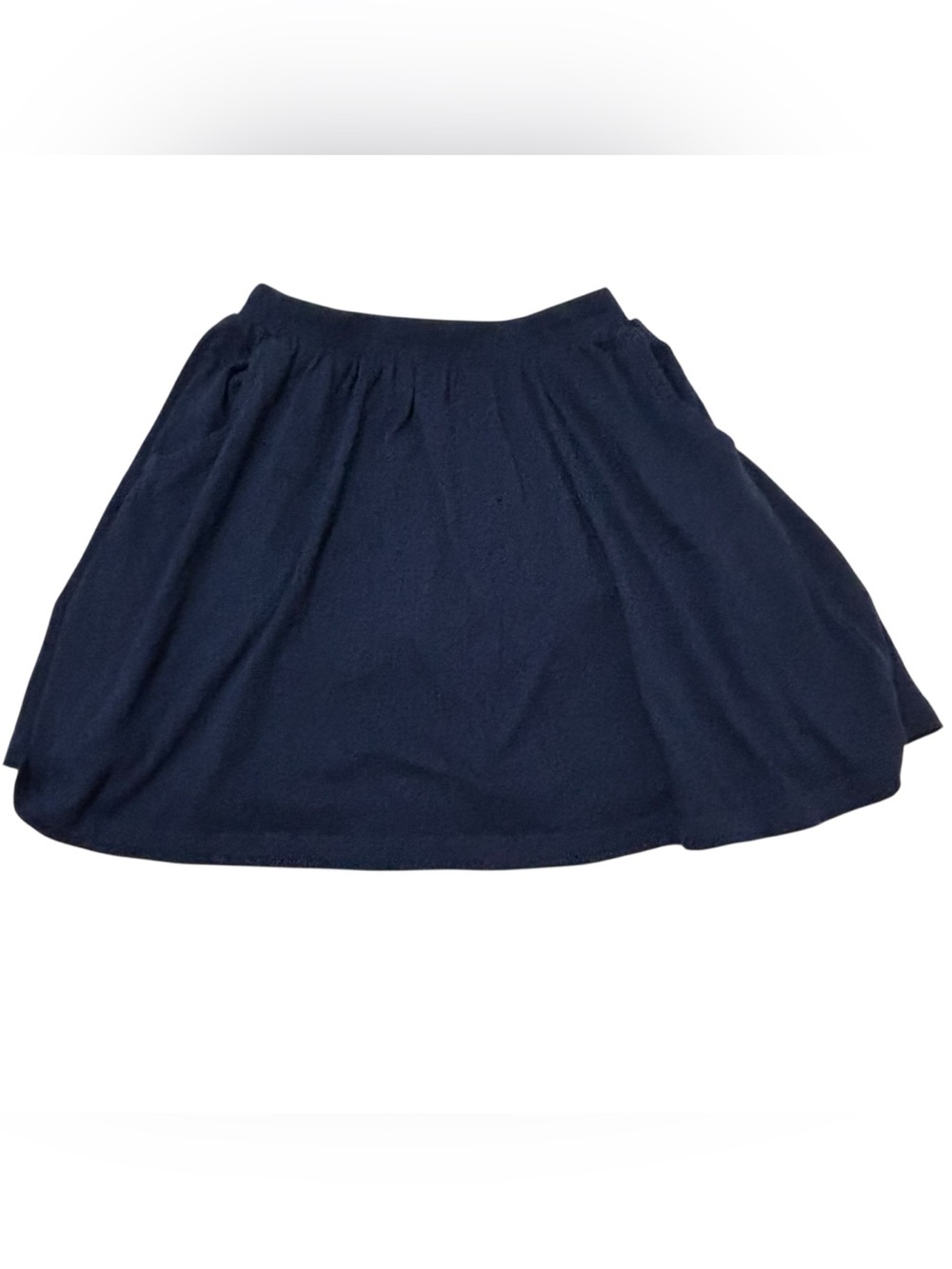 Lands' End Navy pleated jersey knit skort size S 6-7